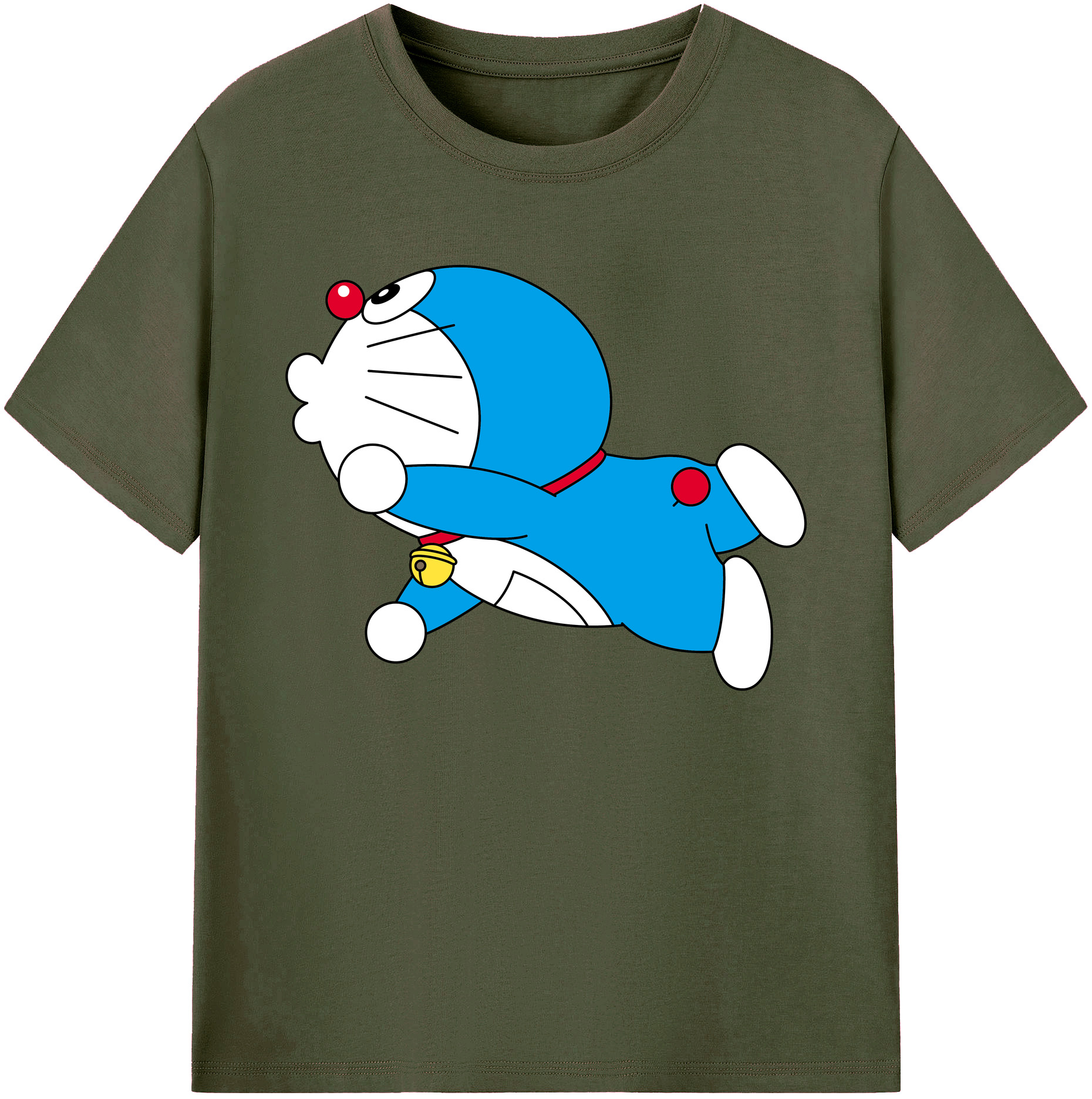 （画像用） ドラえもん Doraemon 綿100％ メンズ半袖Tシャツ｜肌触りやわらか＆通気性